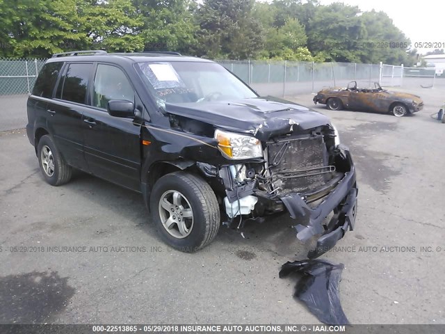 5FNYF18586B015783 - 2006 HONDA PILOT EX BLACK photo 1