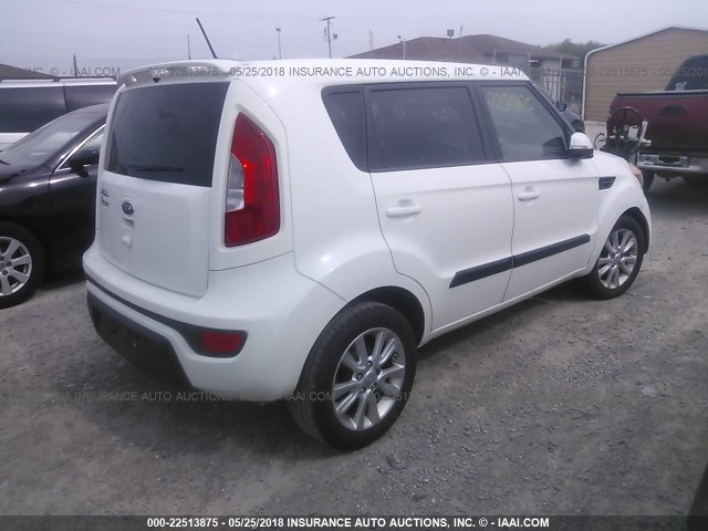 KNDJT2A6XC7362696 - 2012 KIA SOUL +/!/SPORT WHITE photo 4