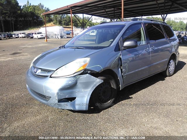 5TDZK23CX8S169566 - 2008 TOYOTA SIENNA CE/LE Light Blue photo 6