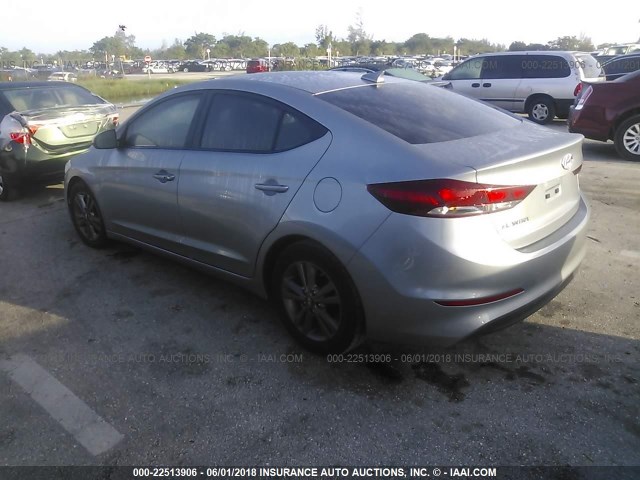 5NPD84LF5HH115161 - 2017 HYUNDAI ELANTRA SE/VALUE/LIMITED GRAY photo 3