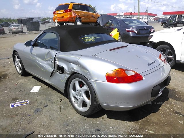 WP0CA29812U621290 - 2002 PORSCHE BOXSTER SILVER photo 3