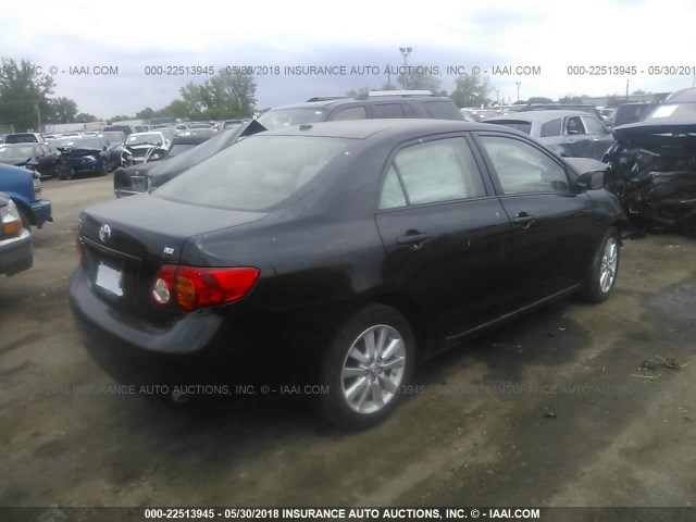 JTDBL40E29J052062 - 2009 TOYOTA COROLLA LE/XLE BLACK photo 4