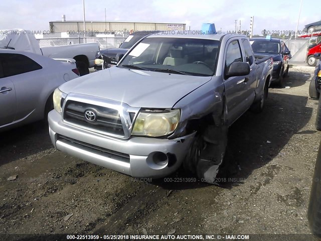 5TETX22N86Z173769 - 2006 TOYOTA TACOMA ACCESS CAB Күміс фото 2