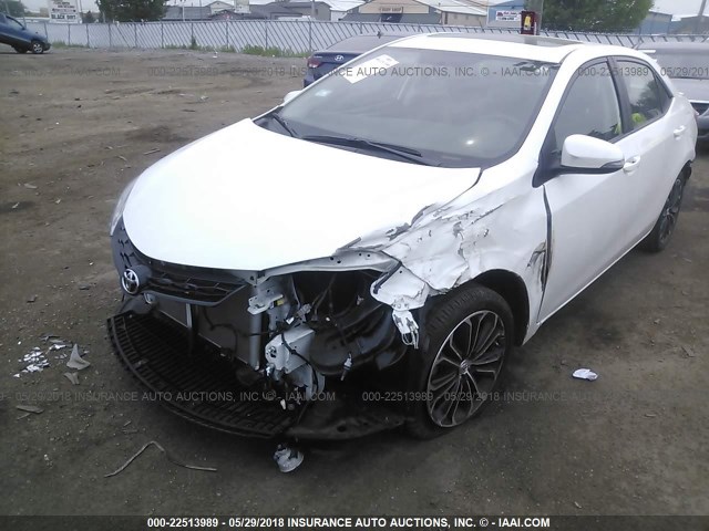 2T1BURHE1GC584636 - 2016 TOYOTA COROLLA L/LE/LE PLS/PRM/S/S PLS WHITE photo 6