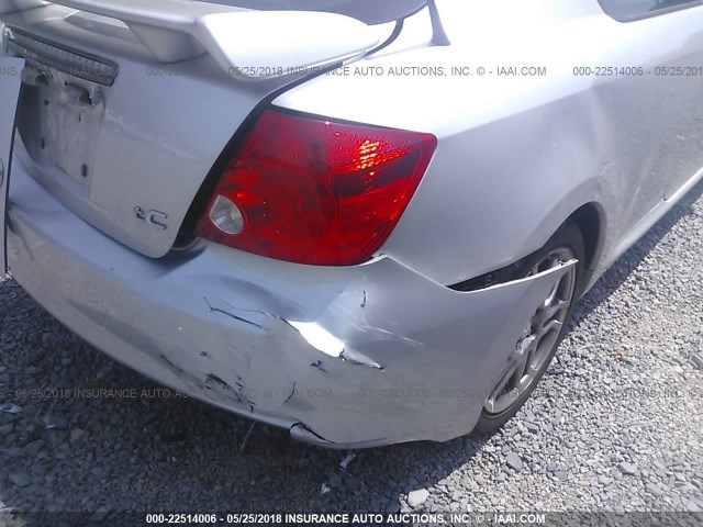 JTKDE177260085825 - 2006 TOYOTA SCION TC 银色 照片 6