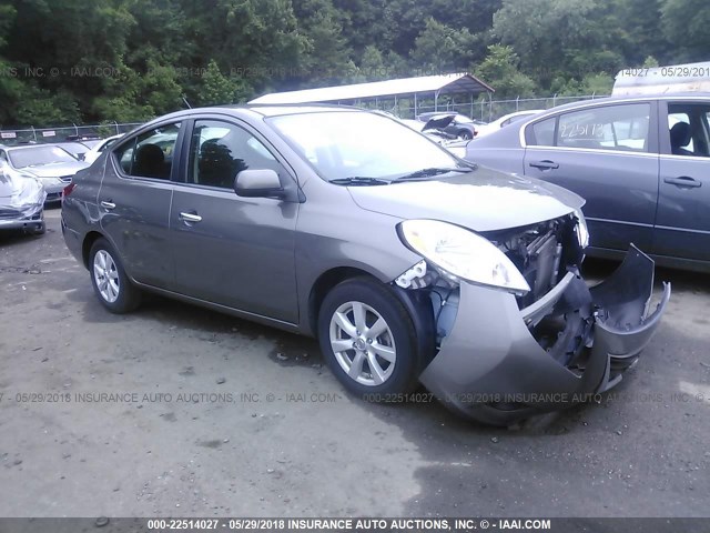 3N1CN7AP1CL836297 - 2012 NISSAN VERSA S/SV/SL GRAY photo 1