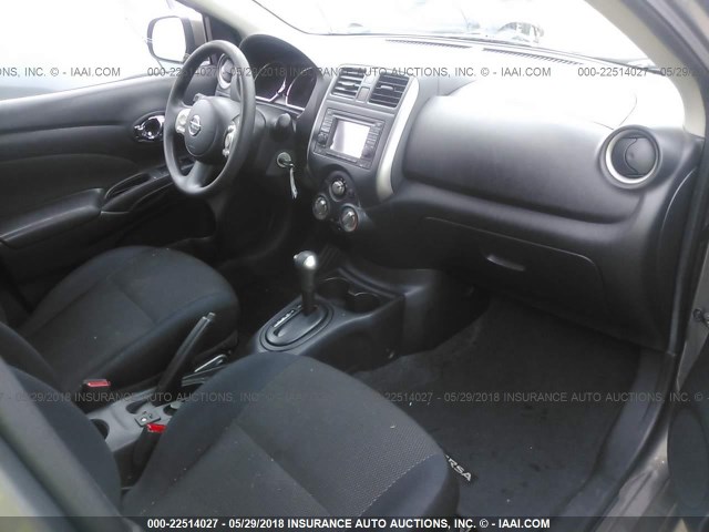 3N1CN7AP1CL836297 - 2012 NISSAN VERSA S/SV/SL GRAY photo 5