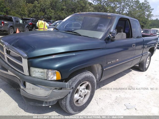 3B7HC13Y7TG164802 - 1996 DODGE RAM 1500 GREEN photo 2