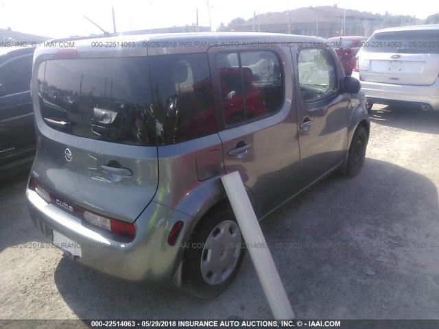 JN8AZ2KR2AT156546 - 2010 NISSAN CUBE S/SL/KROM GRAY photo 4