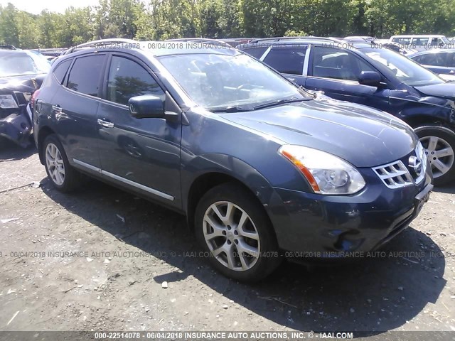 JN8AS5MV5CW394571 - 2012 NISSAN ROGUE S/SV Navy photo 1