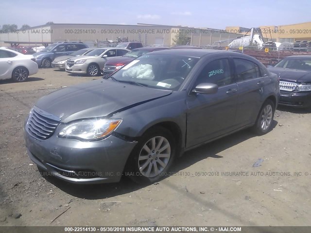 1C3CCBBB5CN120953 - 2012 CHRYSLER 200 TOURING GRAY photo 2