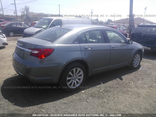 1C3CCBBB5CN120953 - 2012 CHRYSLER 200 TOURING GRAY photo 4