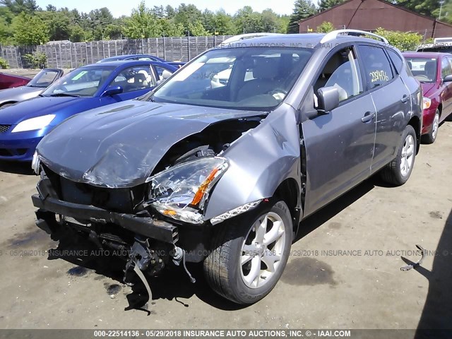 JN8AS58V09W446045 - 2009 NISSAN ROGUE S/SL RED photo 2