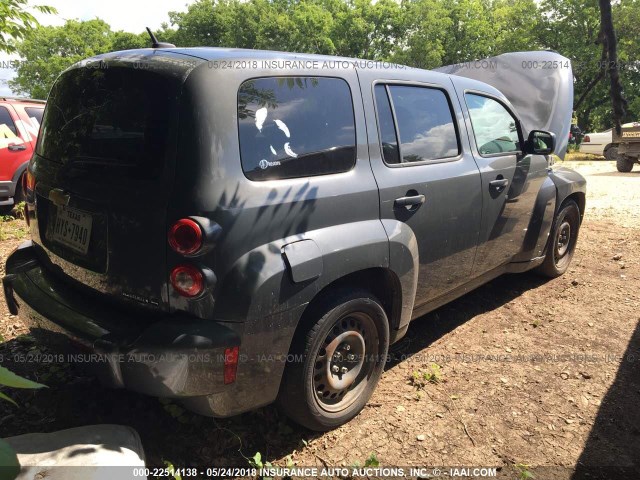 3GNCA13B49S556175 - 2009 CHEVROLET HHR LS ნაცრისფერი ფოტო 4