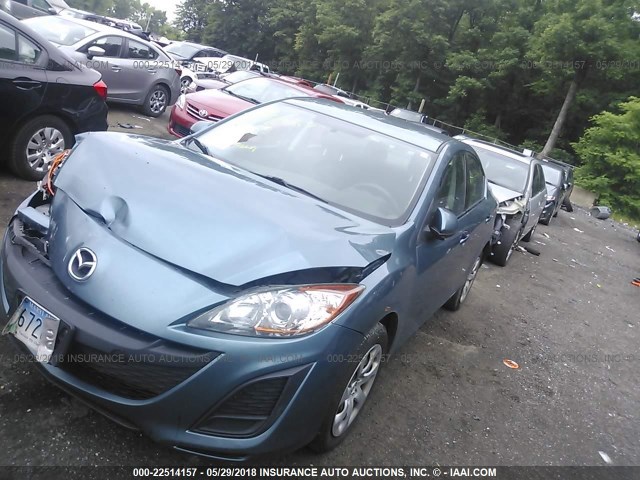 JM1BL1UG2B1380386 - 2011 MAZDA 3 I TURQUOISE photo 2