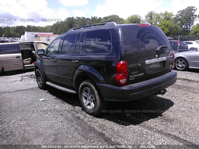 1D4HD48D44F171443 - 2004 DODGE DURANGO SLT BLACK photo 3