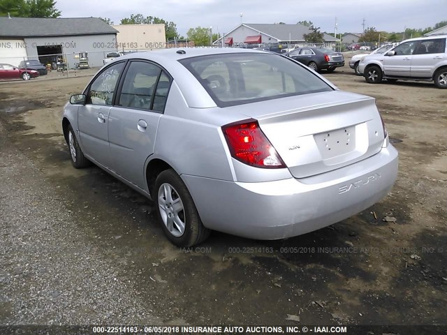 1G8AJ55F27Z131023 - 2007 SATURN ION LEVEL 2 SILVER photo 3