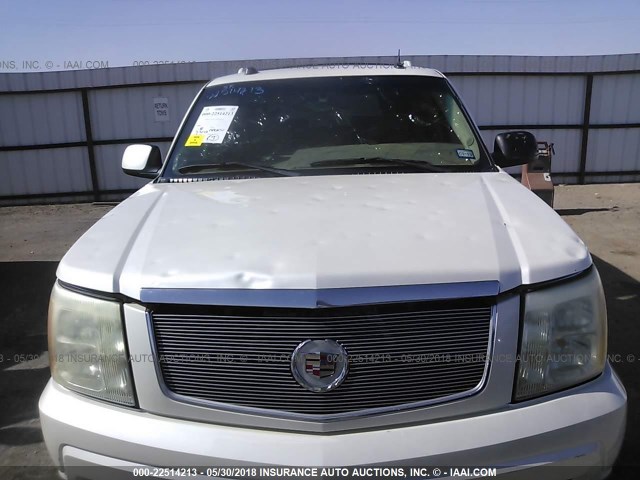 1GYEC63T35R122399 - 2005 CADILLAC ESCALADE LUXURY WHITE photo 6