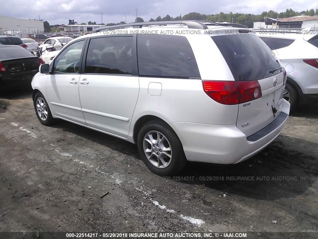 5TDZA22C06S455265 - 2006 TOYOTA SIENNA XLE/XLE LIMITED WHITE photo 3