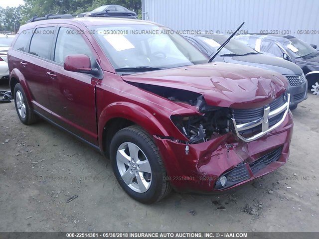 3D4PG5FV3AT183959 - 2010 DODGE JOURNEY SXT BURGUNDY photo 1