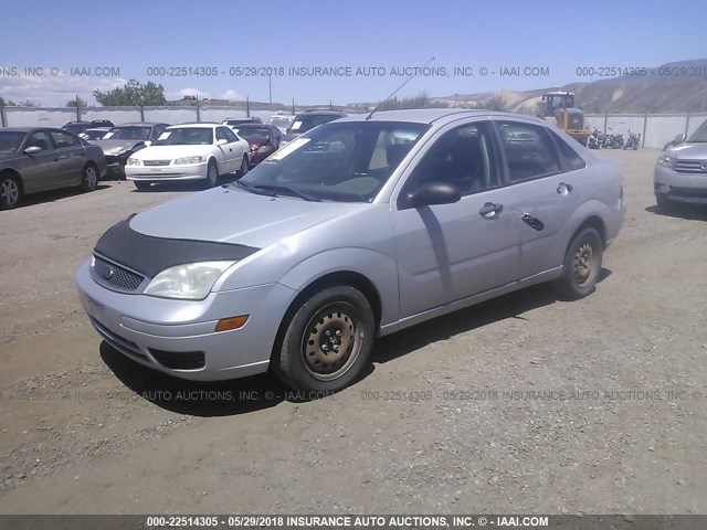 1FAFP34N57W346863 - 2007 FORD FOCUS ZX4/S/SE/SES SILVER photo 2