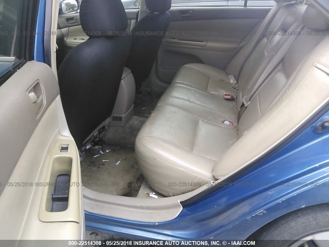 4T1BE32K03U135997 - 2003 TOYOTA CAMRY LE/XLE/SE BLUE photo 8