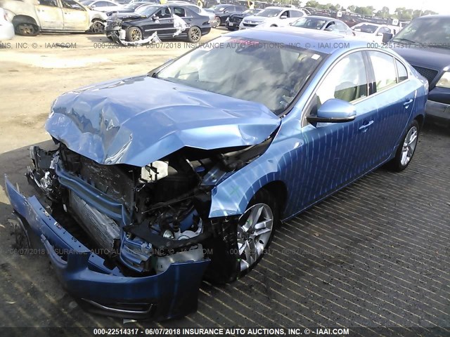 YV140MFK4F1355722 - 2015 VOLVO S60 PREMIER BLUE photo 2