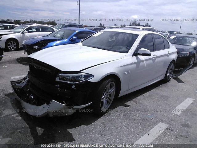 WBAKN9C52ED681362 - 2014 BMW 550 I WHITE photo 2