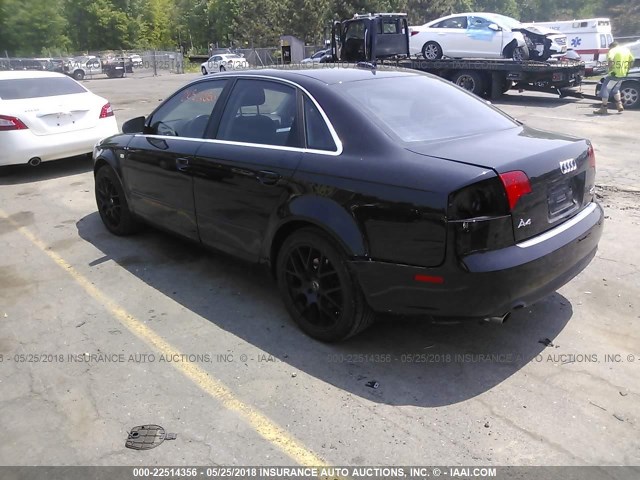 WAUDF78E96A098552 - 2006 AUDI A4 2.0T QUATTRO BLACK photo 3