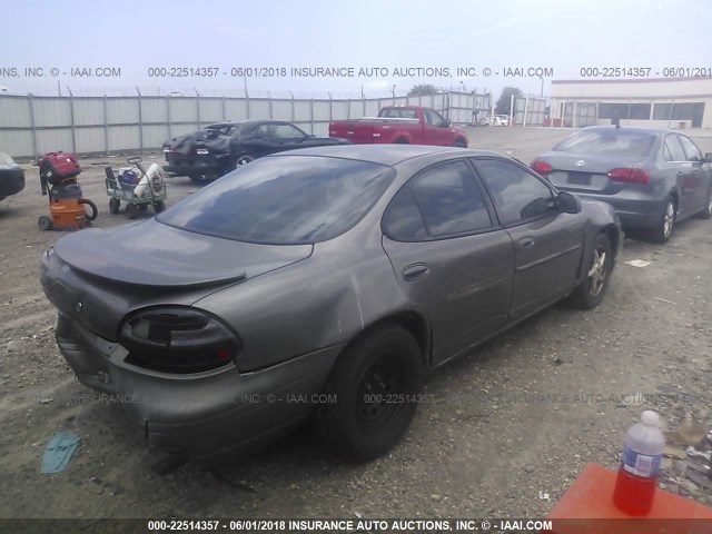 1G2WK52J12F284699 - 2002 PONTIAC GRAND PRIX SE GRAY photo 4