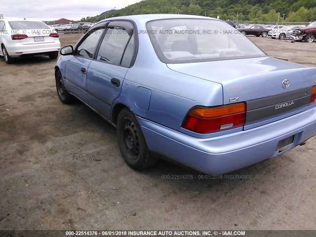 2T1AE09B2SC098094 - 1995 TOYOTA COROLLA LE/DX BLUE photo 3