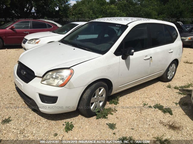 KNAFG525177086896 - 2007 KIA RONDO LX/EX WHITE photo 2