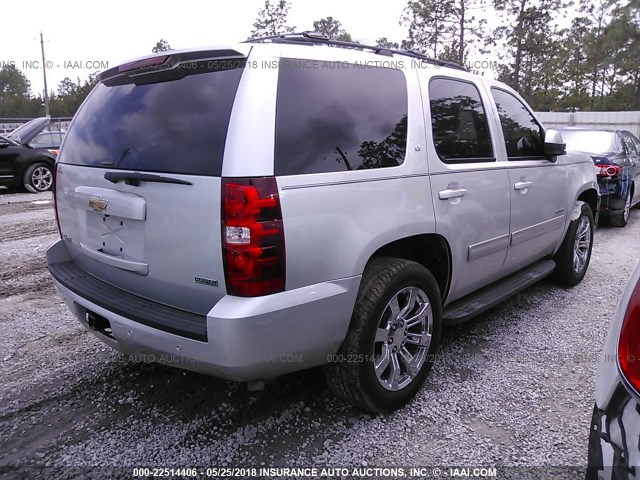 1GNMCBE36AR230962 - 2010 CHEVROLET TAHOE C1500 LT SILVER photo 4