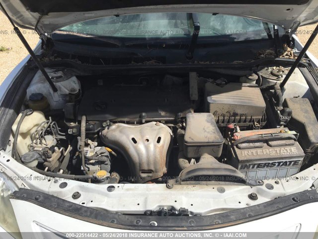 4T1BE46K98U769963 - 2008 TOYOTA CAMRY CE/LE/XLE/SE WHITE photo 10