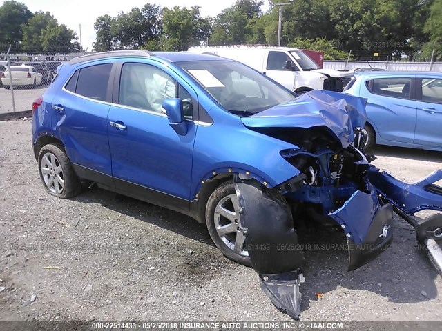 KL4CJDSB9EB786435 - 2014 BUICK ENCORE PREMIUM BLUE photo 1