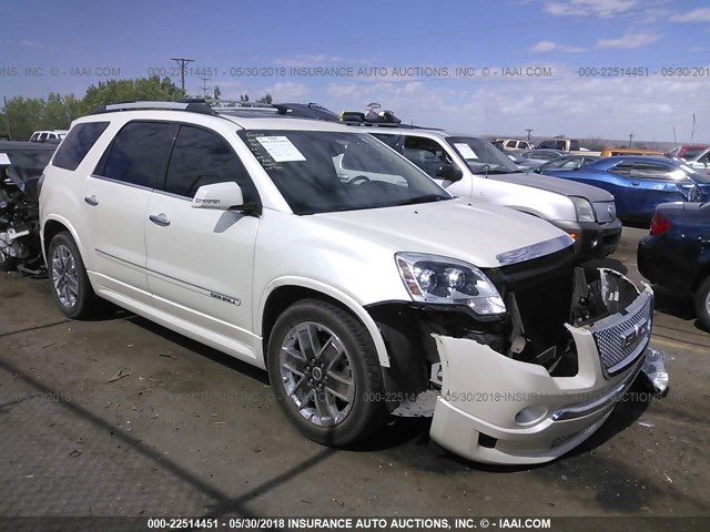 1GKKVTED6CJ194544 - 2012 GMC ACADIA DENALI CREAM photo 1