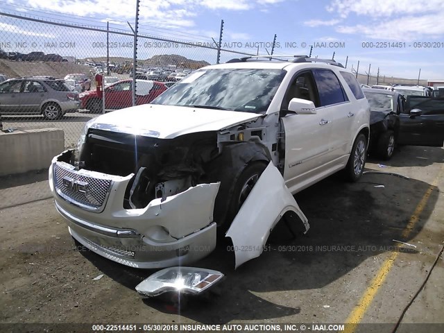 1GKKVTED6CJ194544 - 2012 GMC ACADIA DENALI CREAM photo 2