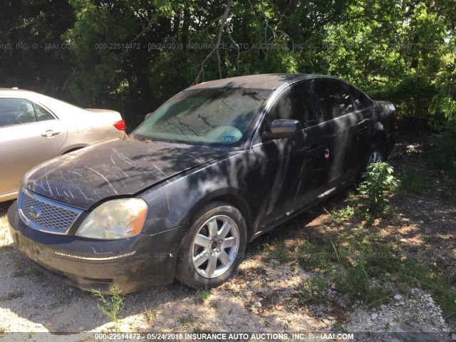 1FAHP24187G163273 - 2007 FORD FIVE HUNDRED SEL BLACK photo 2