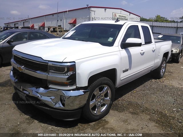 1GCRCREC5GZ214493 - 2016 CHEVROLET SILVERADO C1500 LT WHITE photo 2