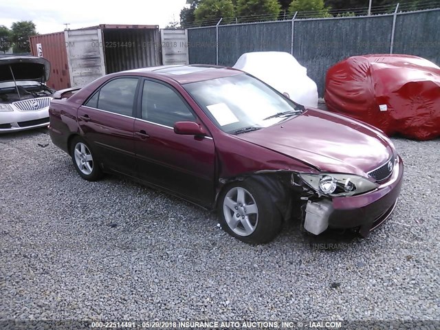 4T1BE32K85U093839 - 2005 TOYOTA CAMRY LE/XLE/SE წითელი ფოტო 1