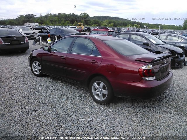 4T1BE32K85U093839 - 2005 TOYOTA CAMRY LE/XLE/SE წითელი ფოტო 3