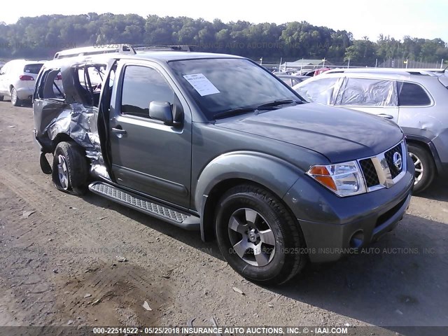 5N1AR18W86C655499 - 2006 NISSAN PATHFINDER LE/SE/XE GRAY photo 1