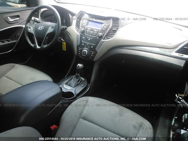 5XYZUDLB4DG073257 - 2013 HYUNDAI SANTA FE SPORT  SILVER photo 5