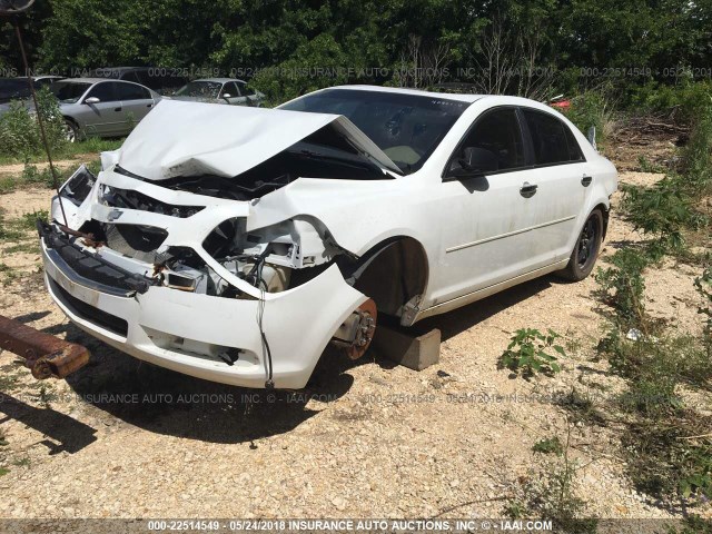 1G1ZG57B19F155750 - 2009 CHEVROLET MALIBU LS WHITE photo 2