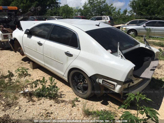 1G1ZG57B19F155750 - 2009 CHEVROLET MALIBU LS WHITE photo 3