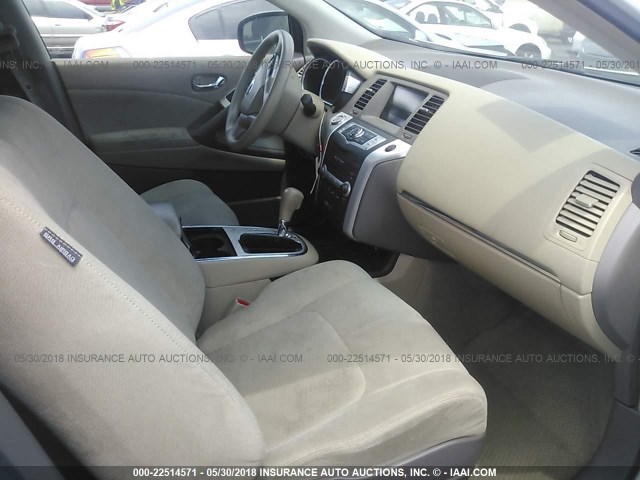 JN8AZ18W89W138666 - 2009 NISSAN MURANO S/SL/LE WHITE photo 5