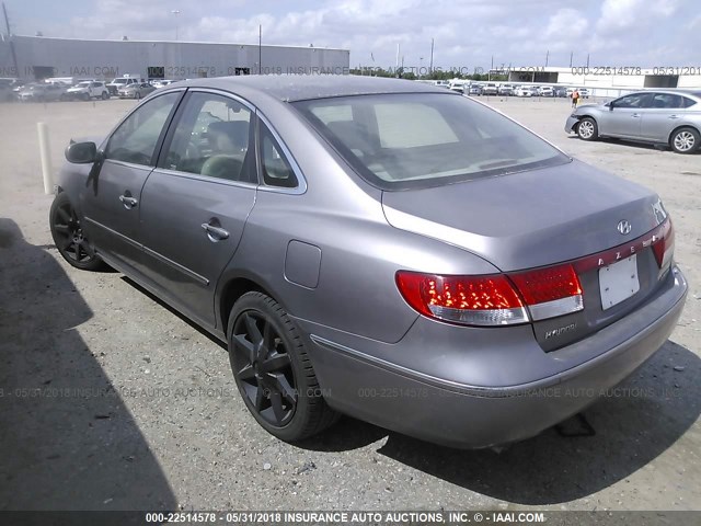 KMHFC46FX6A093791 - 2006 HYUNDAI AZERA SE/LIMITED SILVER photo 3