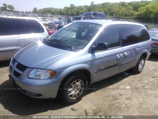 2D4GP44333R160005 - 2003 DODGE GRAND CARAVAN SPORT BLUE photo 2