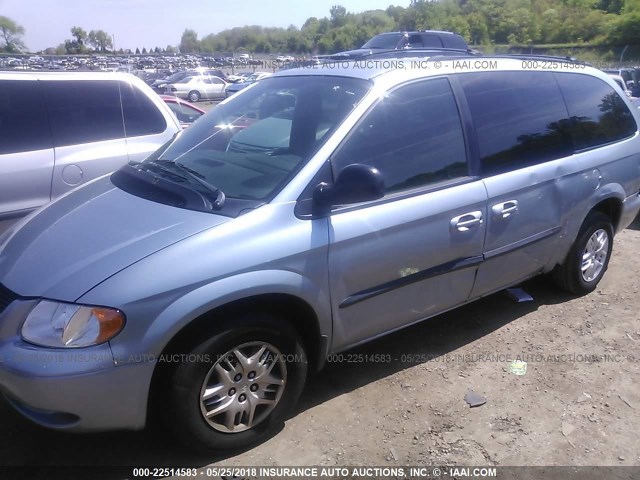 2D4GP44333R160005 - 2003 DODGE GRAND CARAVAN SPORT BLUE photo 6