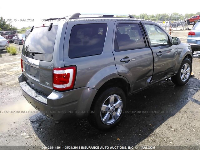 1FMCU9EG0AKB63745 - 2010 FORD ESCAPE LIMITED GRAY photo 4